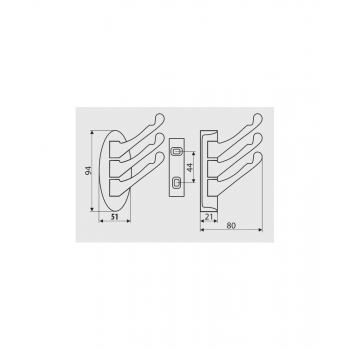 Wieszak WP1004 chrom
